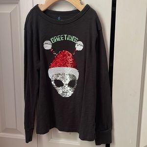 Boys Crewcuts Glow in the Dark holiday shirt